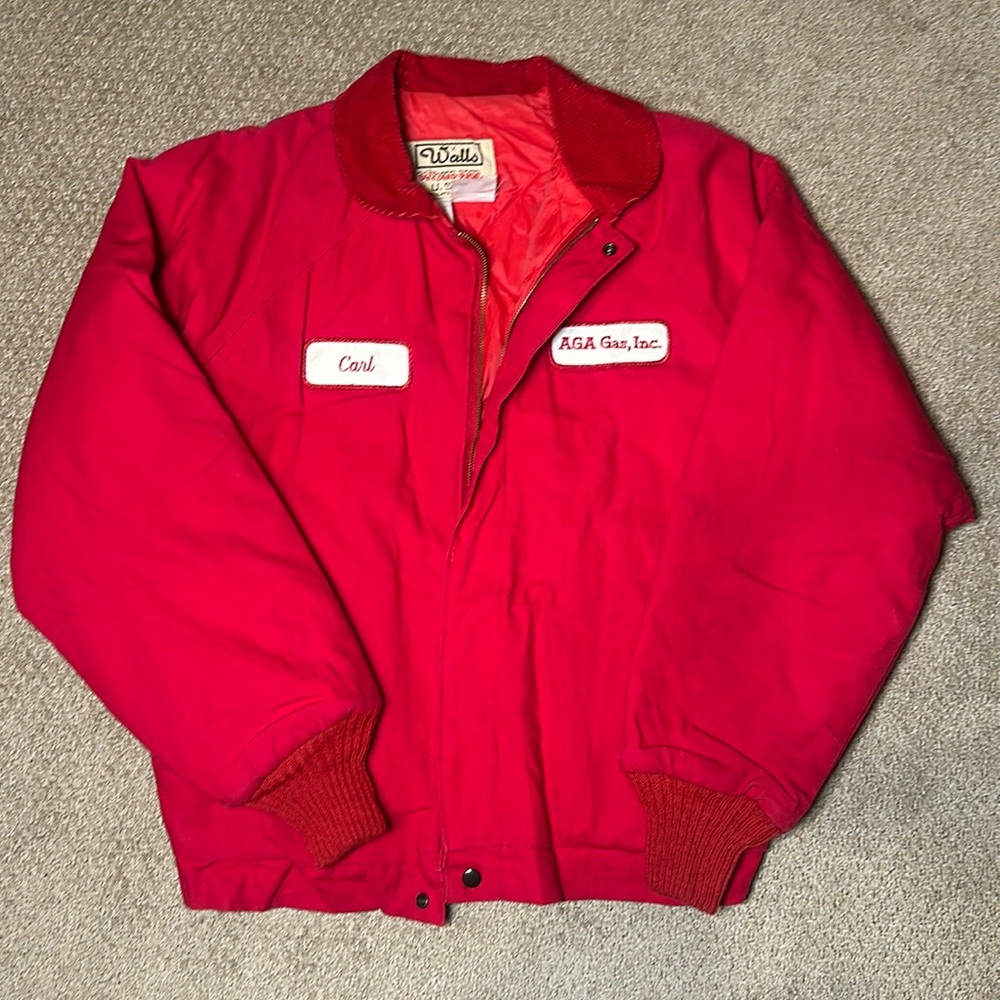 Vintage Walls Blizzard Pruf Red Bomber Jacket - Men’s Size Medium